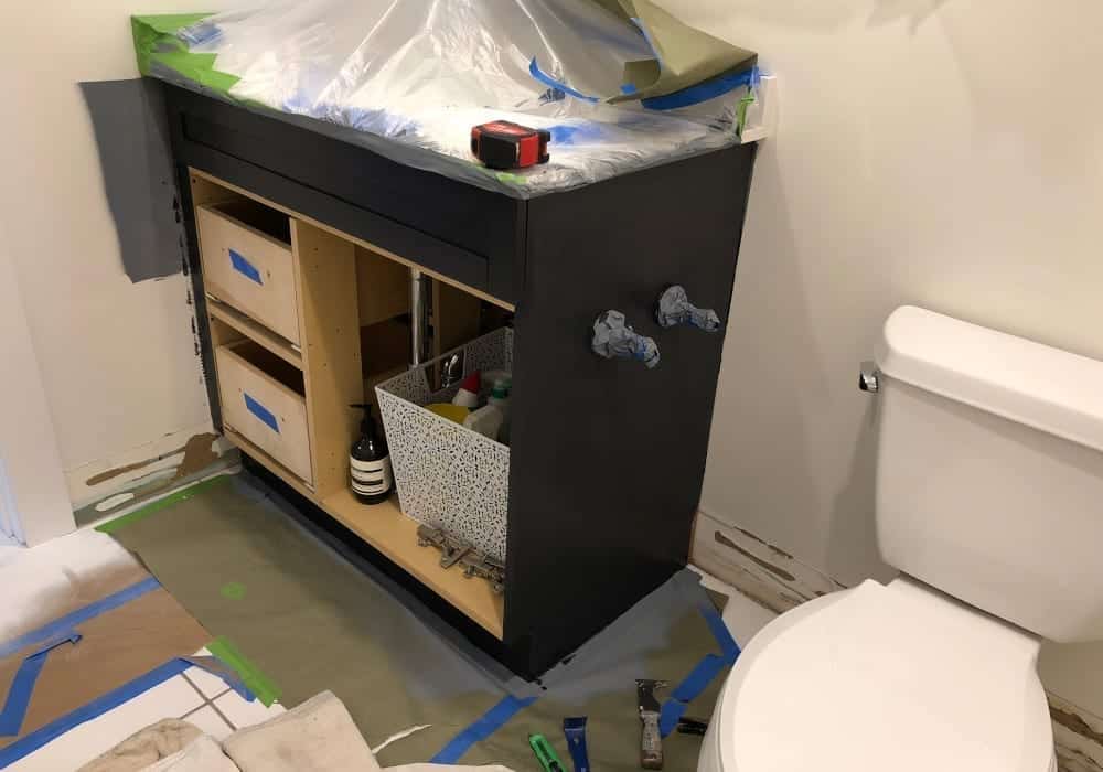 bathroom wainscoting installation